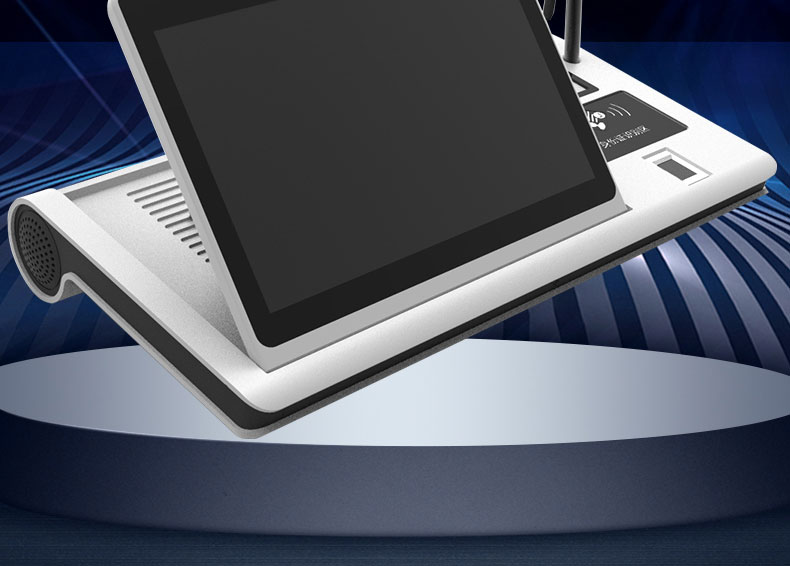 政府銀行電信移動大廳智能臺式10.1寸單屏政務(wù)簽名一體機(jī)身份證讀取人臉識別評價器